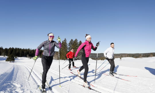 sortie ski de fond dans le jura