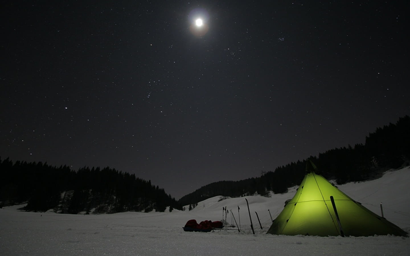 Eerste winterbivak op de hoogten van de Jura