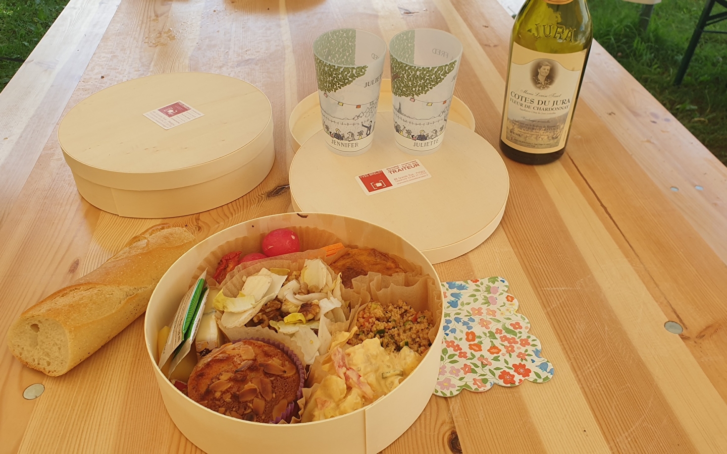 Fantastische picknick in Vaux sur Poligny