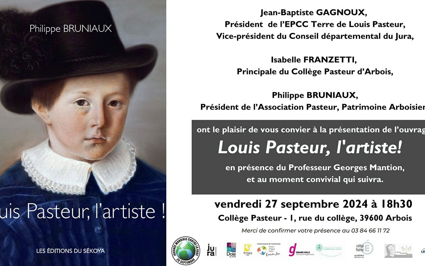 Presentatie van het boek Louis Pasteur, l'Artiste !