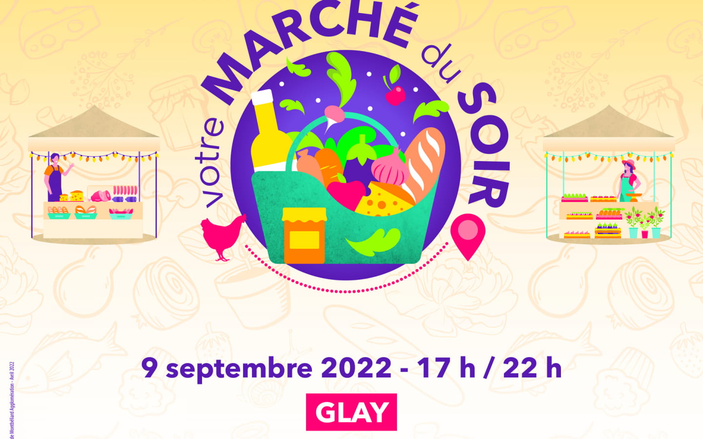 Marché du soir à Glay