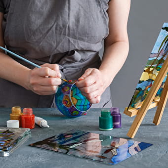 Peinture sur verre Valérie Duval - NEY