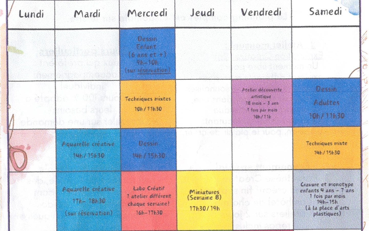Teken- en kunstlessen