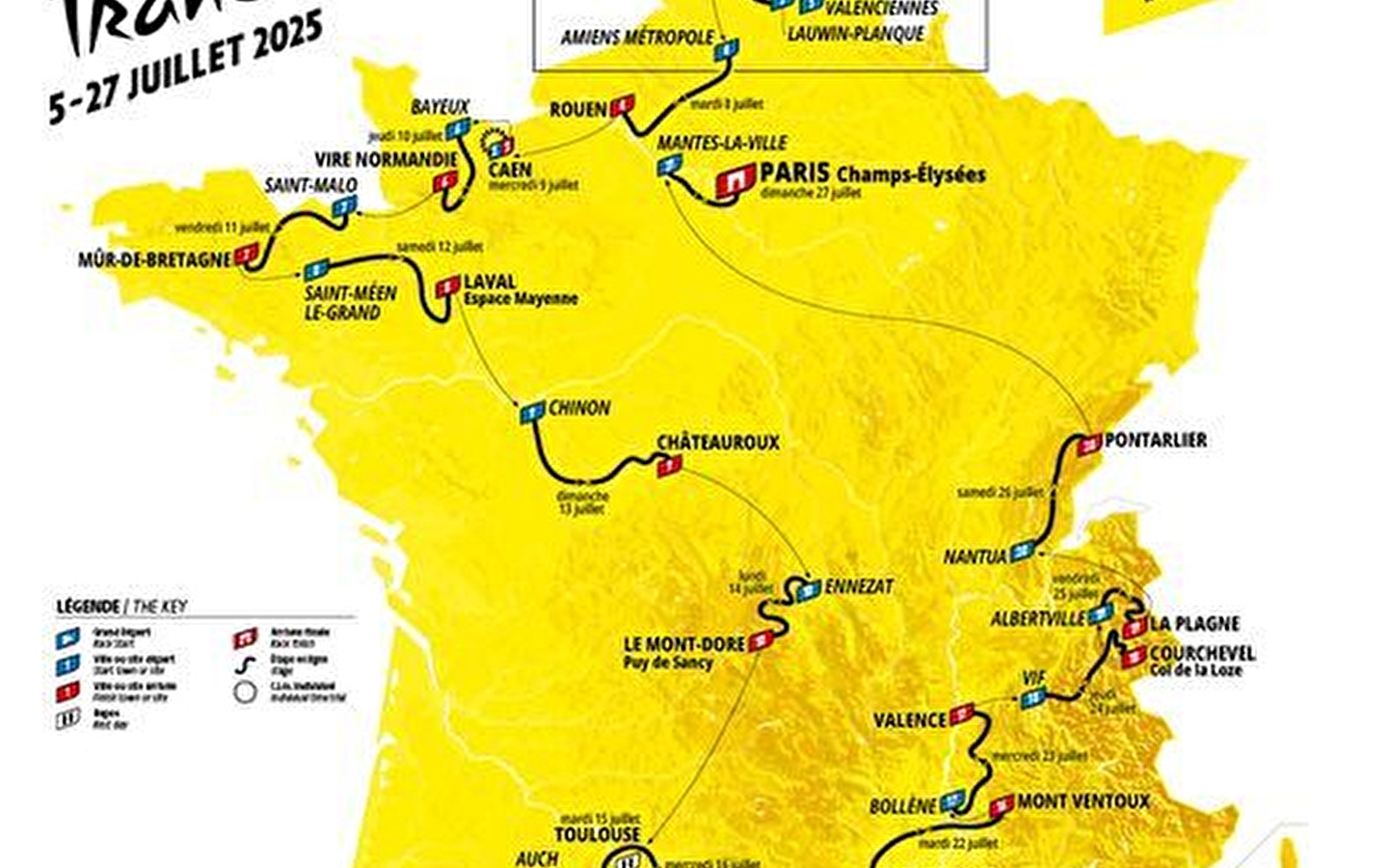 Doorkomst van de Tour de France