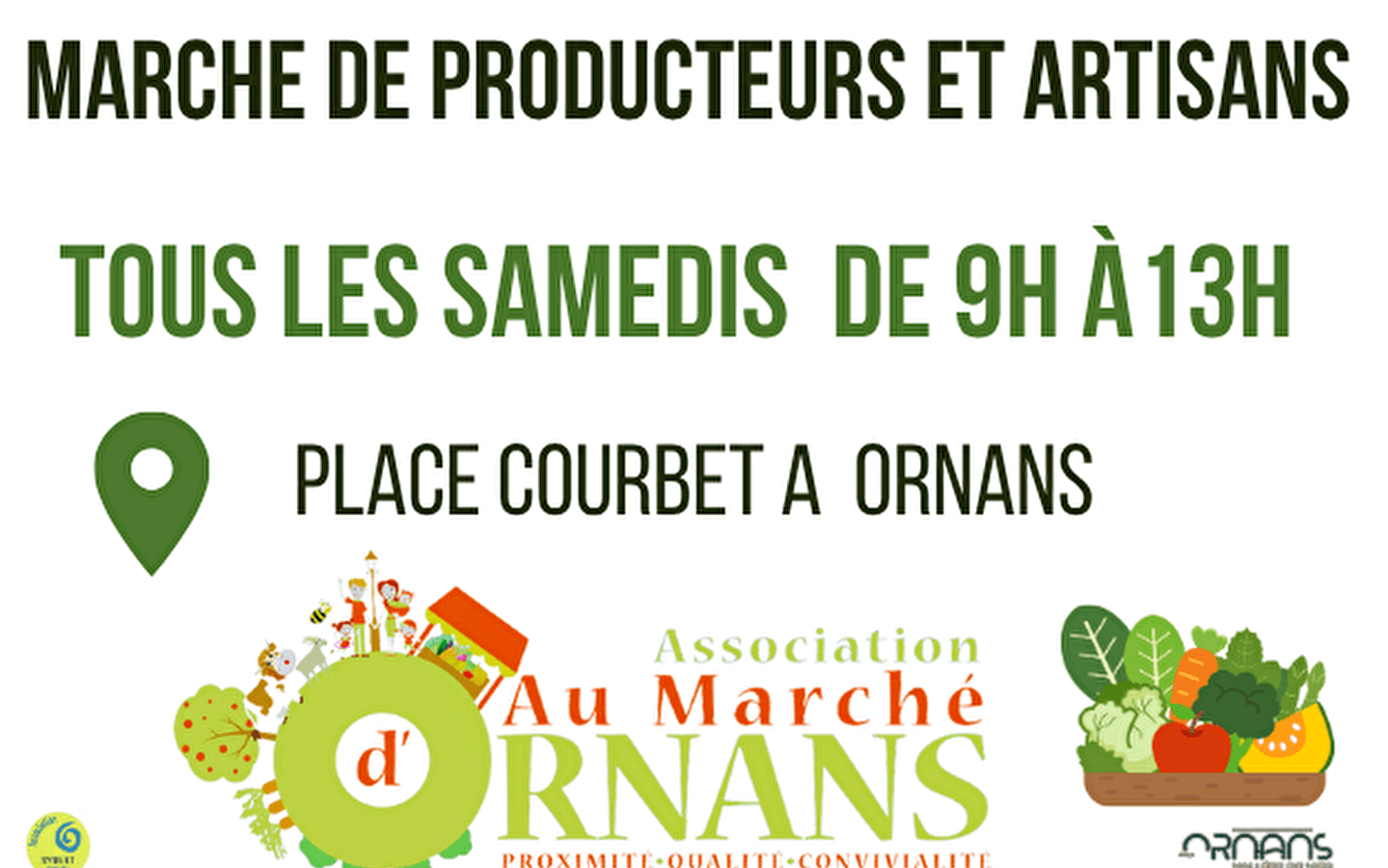 Op de markt in Ornans