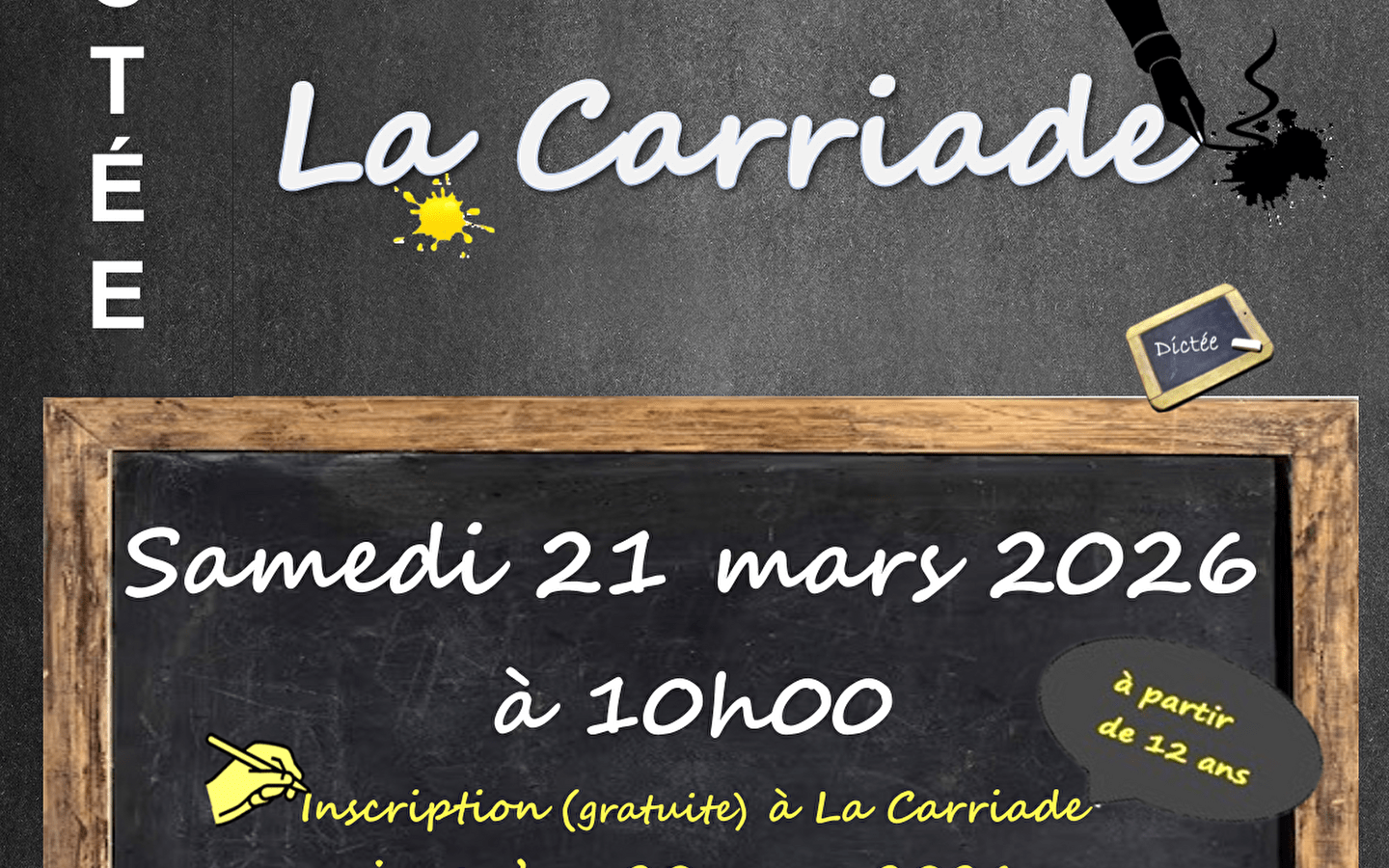 6e dictee van La Carriade