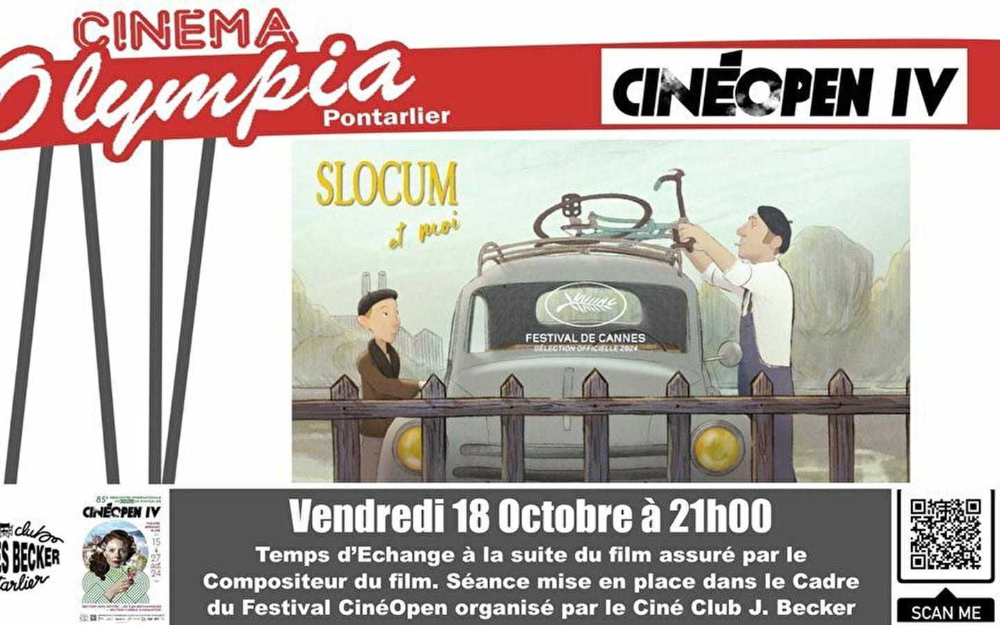 Festival Cinéopen III - Vertoning van 'Slocum and Me'.