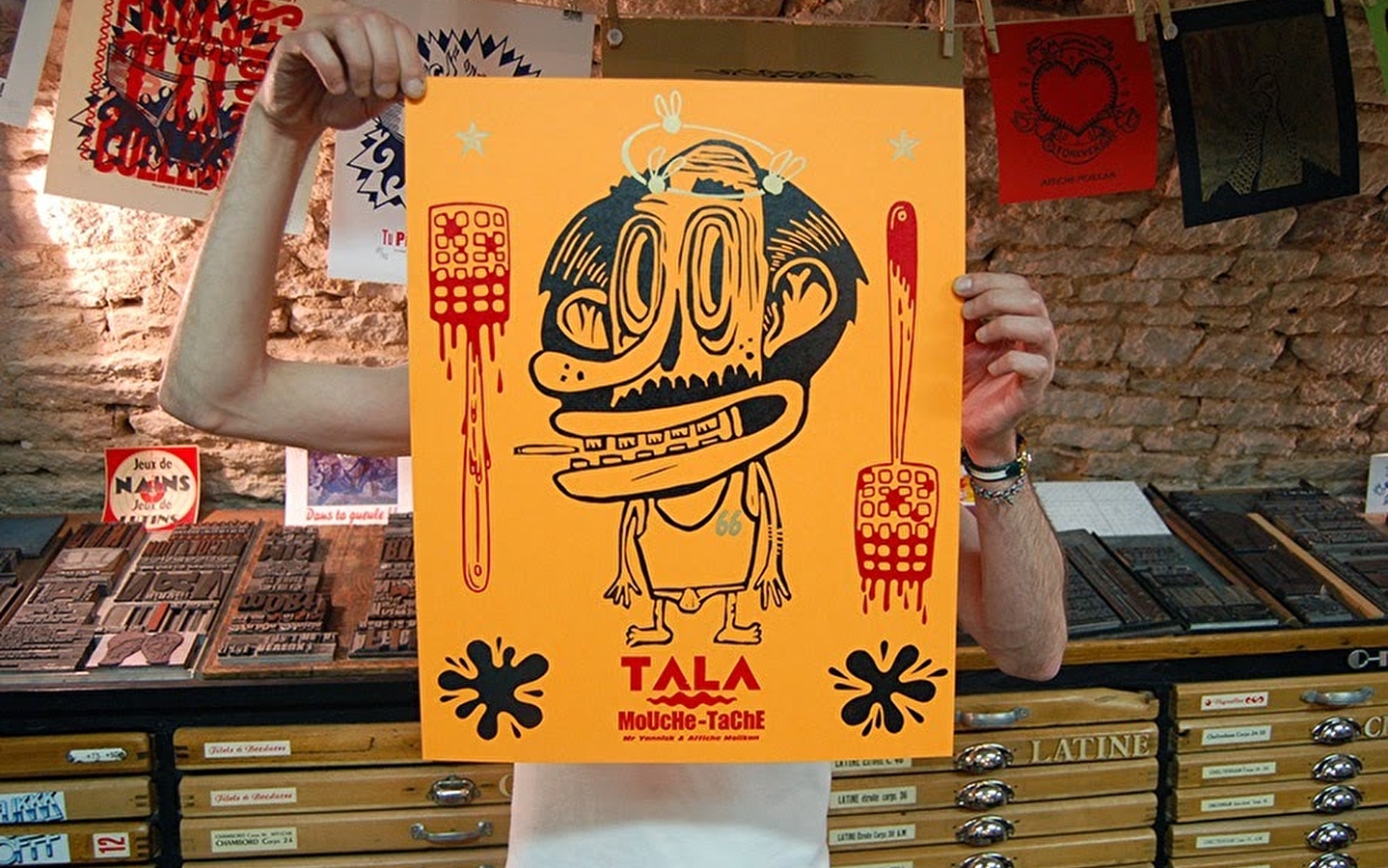 Atelier de typographie Affiche Moilkan