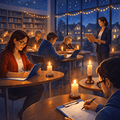 Dicteren bij kaarslicht