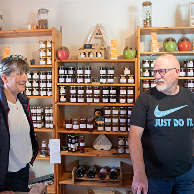 La boutique de l'Office de Tourisme Bugey Sud Grand Colombier