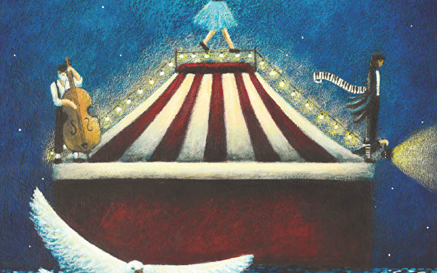 Cap' circusvoorstelling onder grote tent