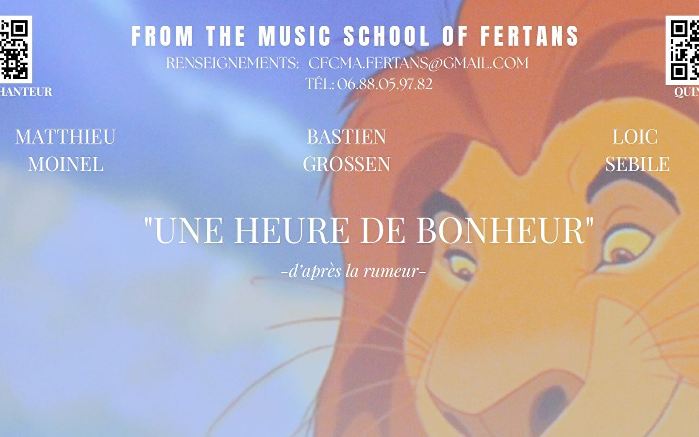 Ciné-concert: Een uur van geluk