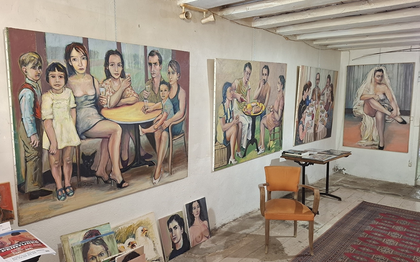 Philippe Chateau tentoonstelling, schilderijen