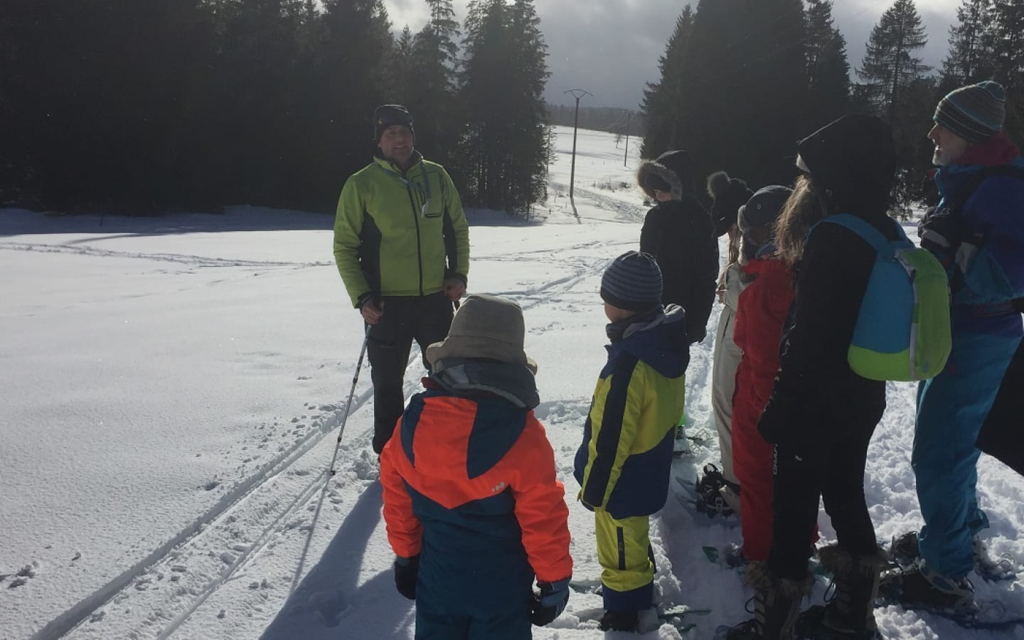 Sneeuwschoenwandelen of wandelen