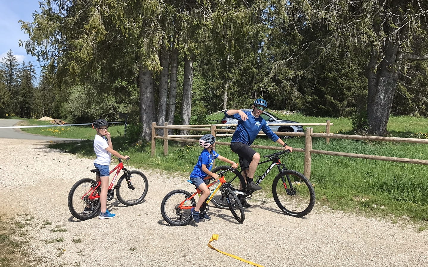 Begeleide mountainbiketocht voor kinderen
