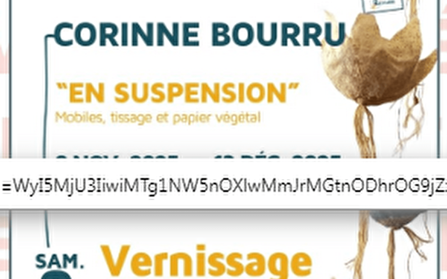 De tentoonstelling 'En suspension