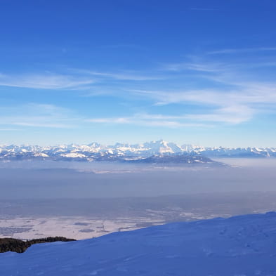 De Grote Oversteek van de Jura met sneeuwschoenen