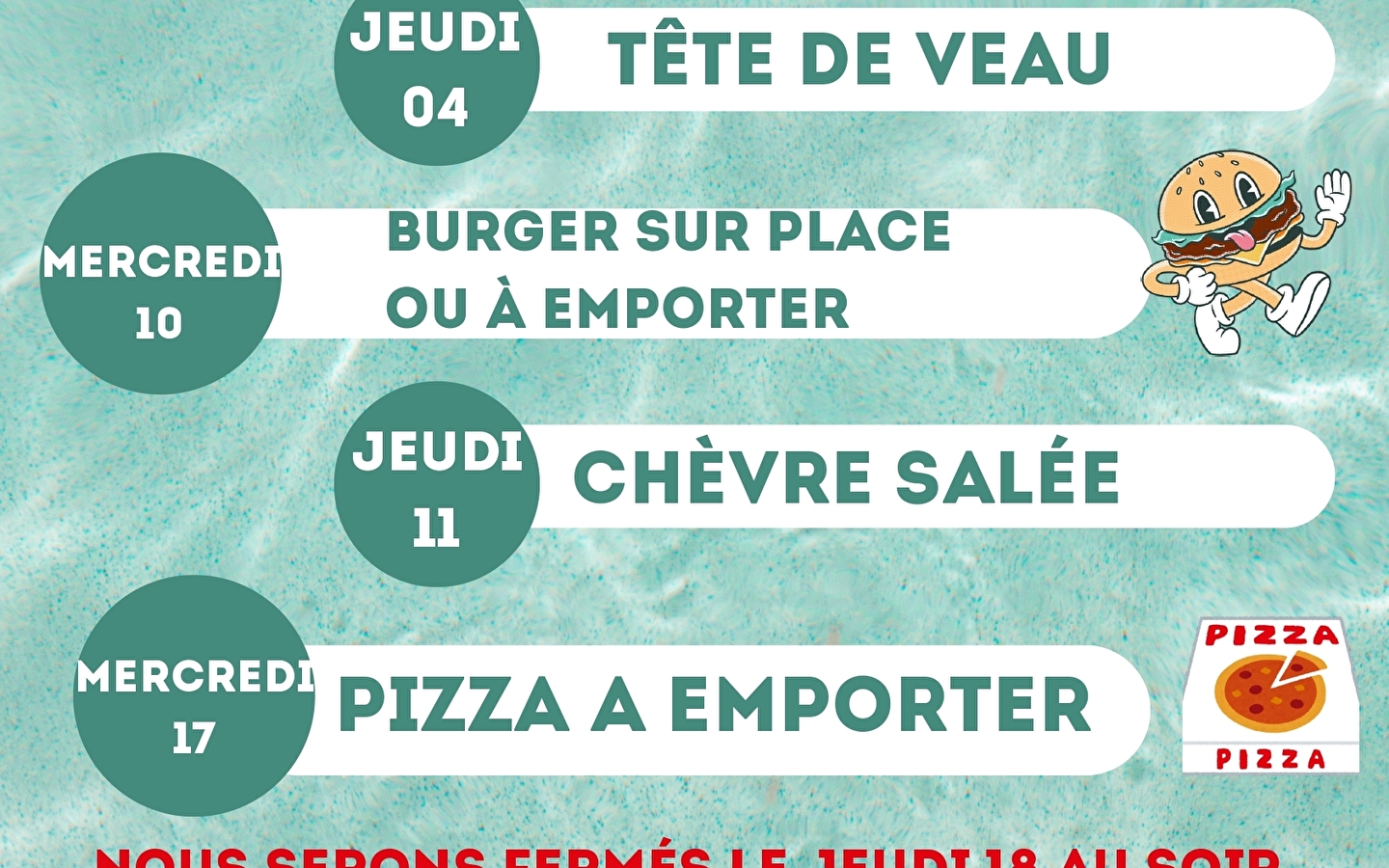 Speciale avonden Restaurant Les Pâturages