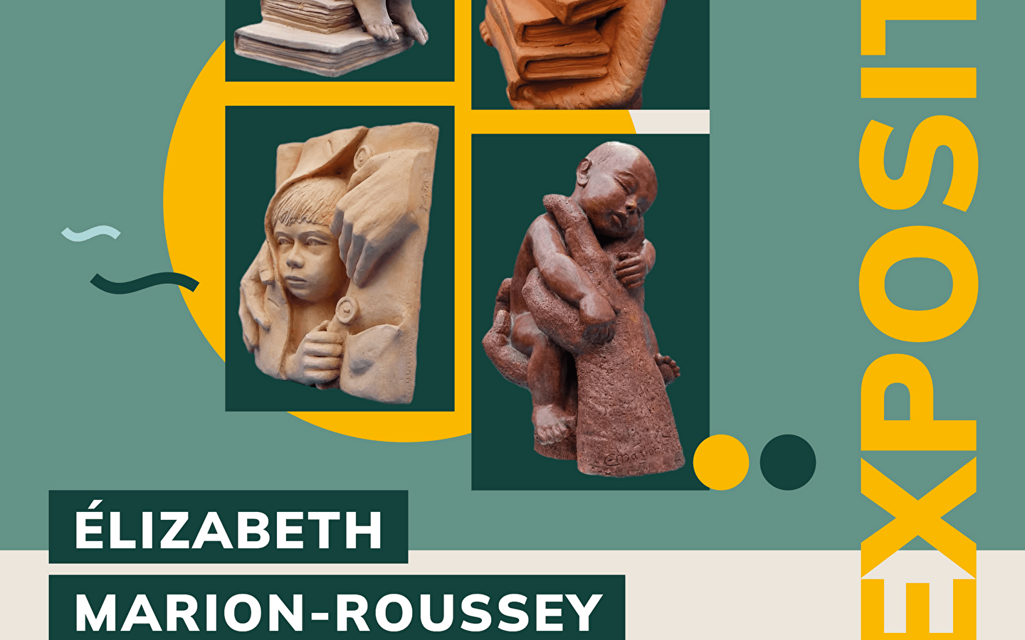 Tentoonstelling van beelden door Elizabeth Marion-Roussey