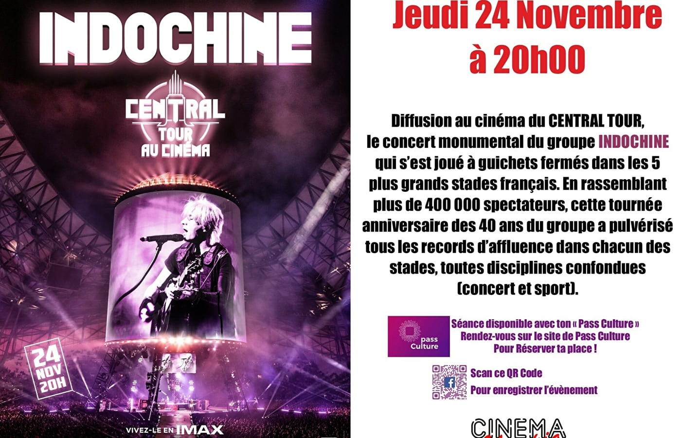 Projection - Concert d'Indochine