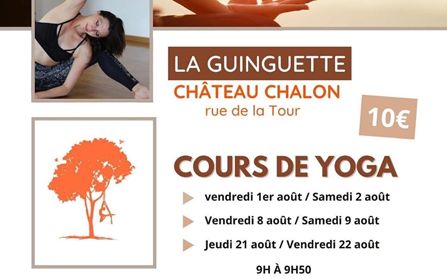 Yoga lessen - Guinguette de Château-Chalon