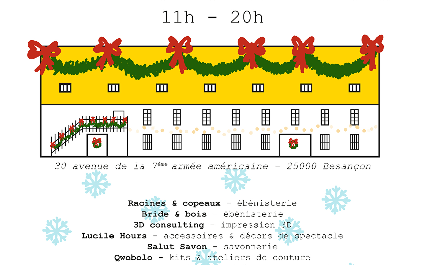 Rendez-vous des ateliers - speciale ambachtelijke kerstmarkt - open deuren