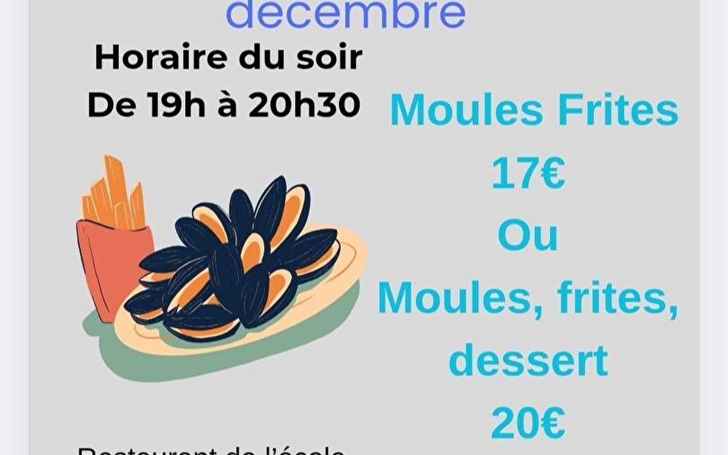 Mosselen en friet avond