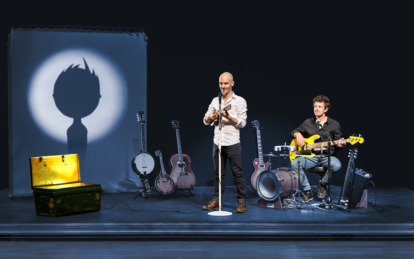 Victor en de ukelele