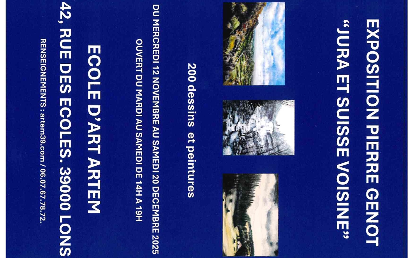 Tentoonstelling Pierre Genot: Jura en aangrenzend Zwitserland