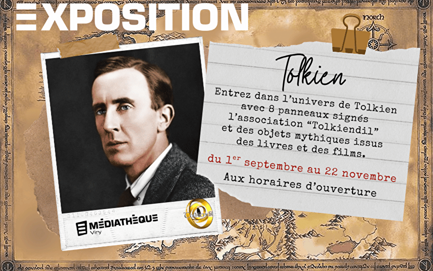 Viry mediatheek: 'Duik in de wereld van Tolkien' tentoonstelling