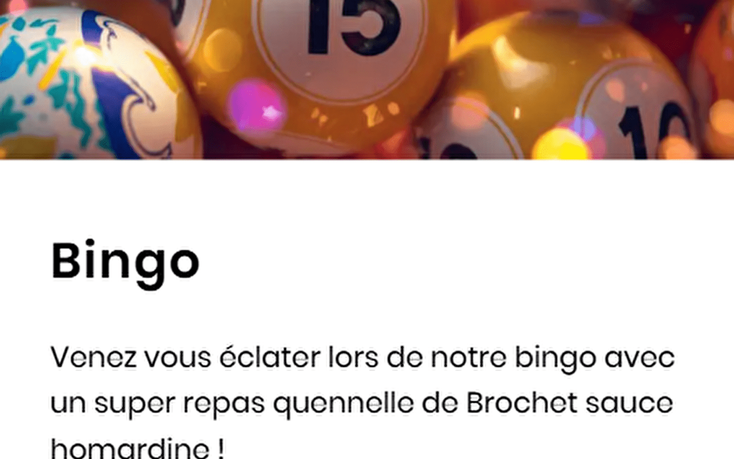 Quenelle de brochet' bingo