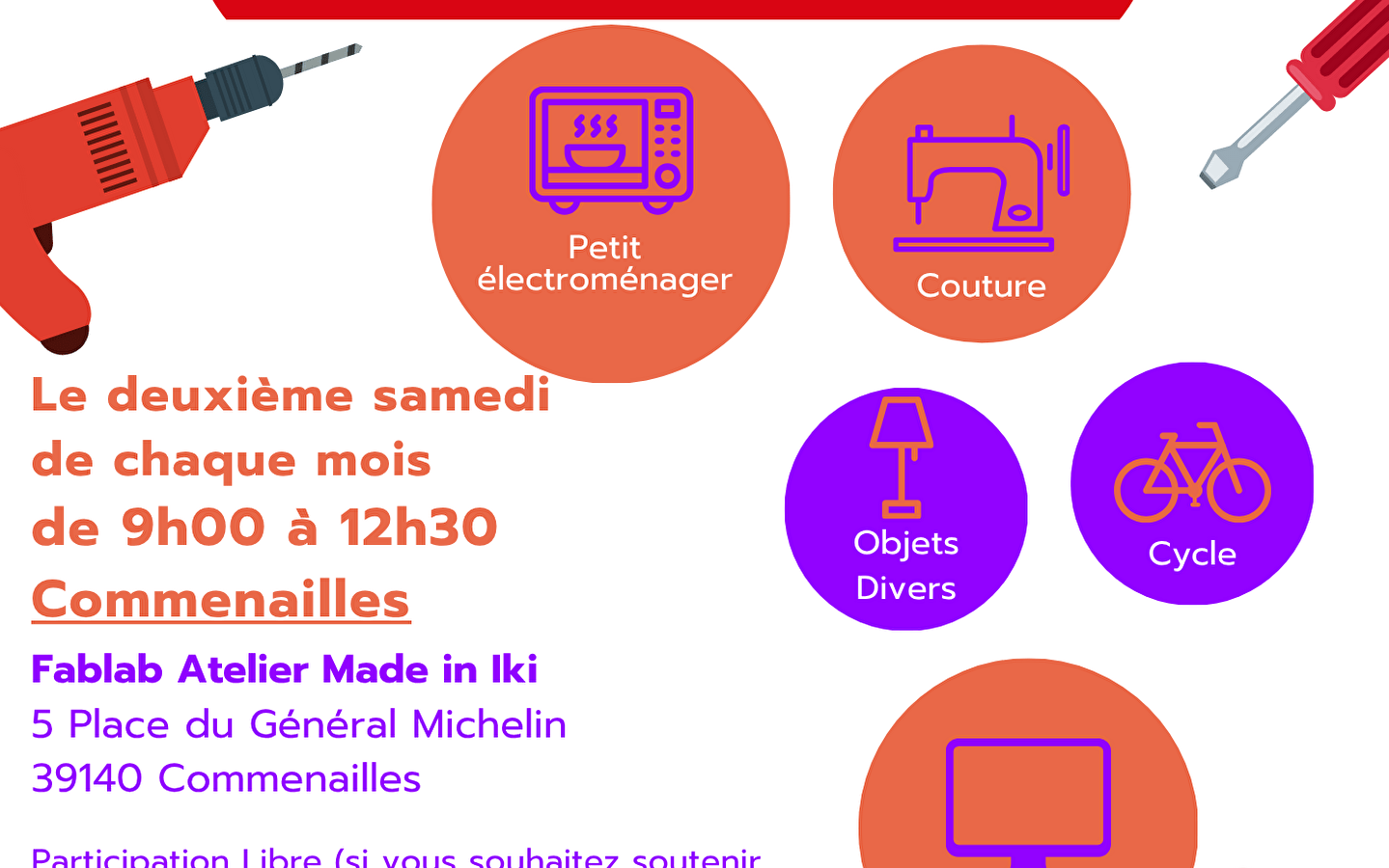 Café Réparation IKI in Commenailles