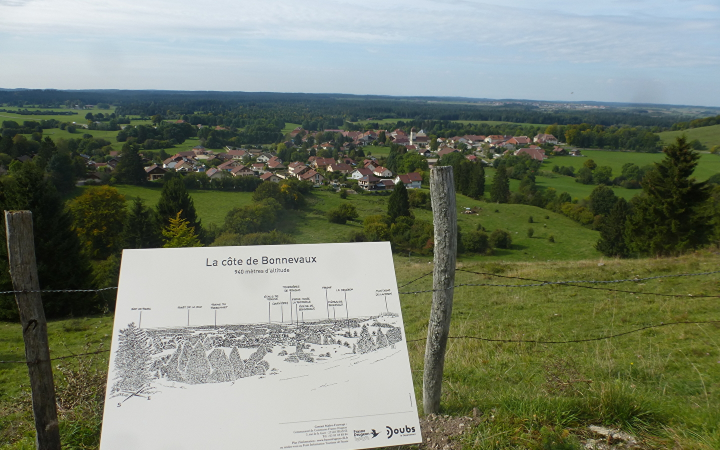 Le sentier du village de bonnevaux