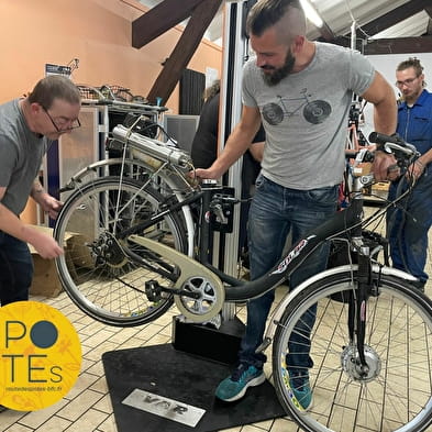 Solidariteitsfietsworkshop op de POTE-route