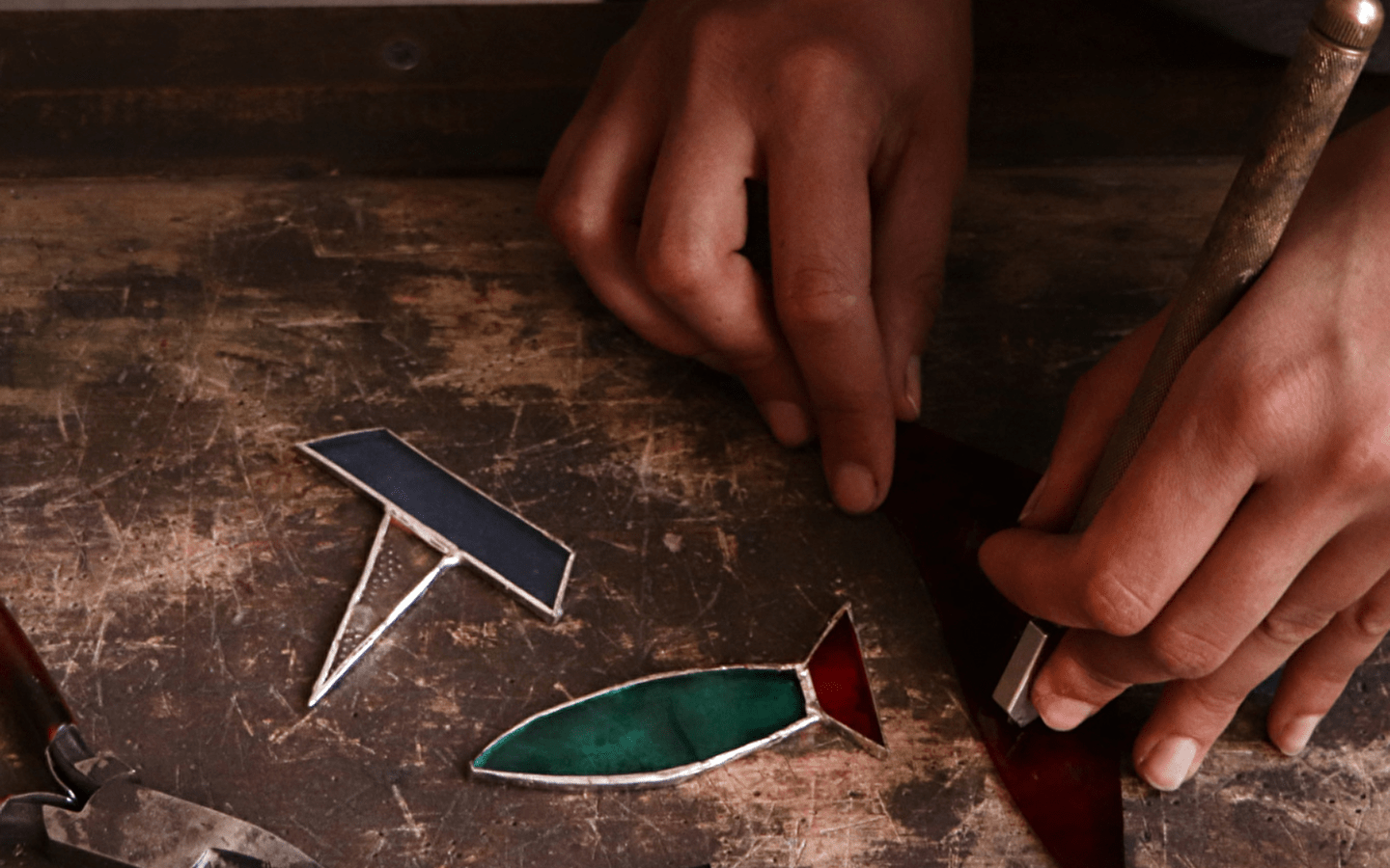 Glas-in-lood workshop