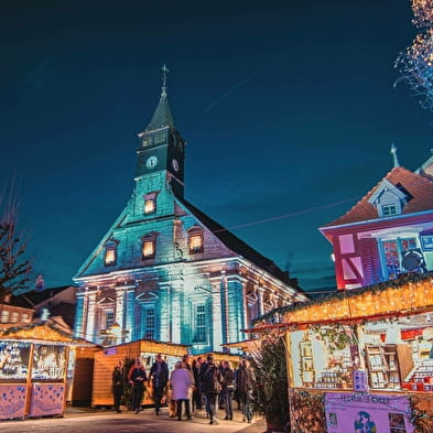 Kerstverlichting in Montbéliard