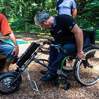 Parcours handibranche du Parcours Aventure du Bugey - PLATEAU D'HAUTEVILLE