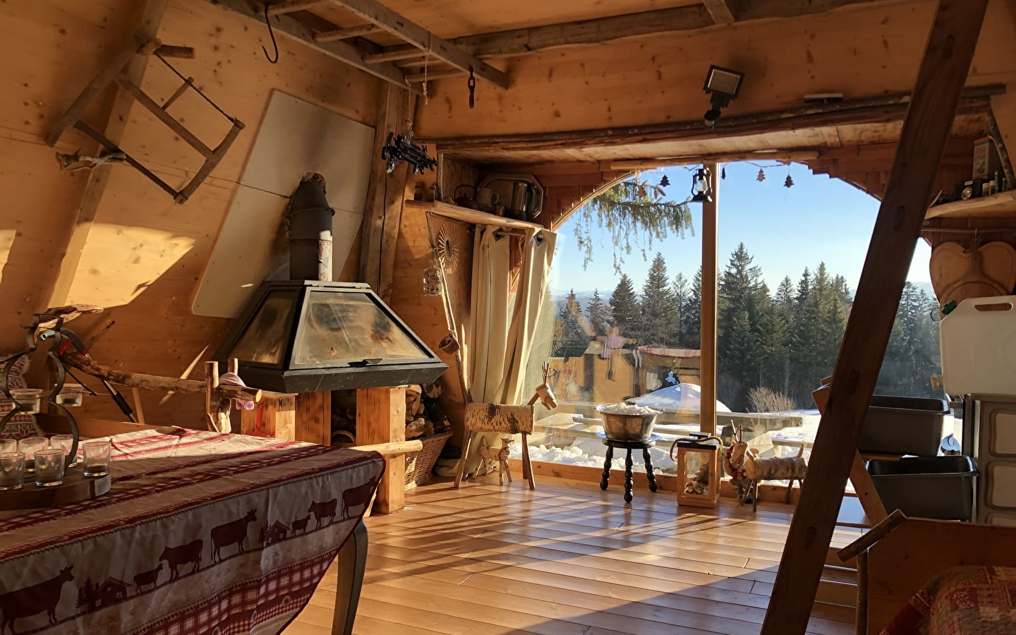 Hutte en bois de la Champagne