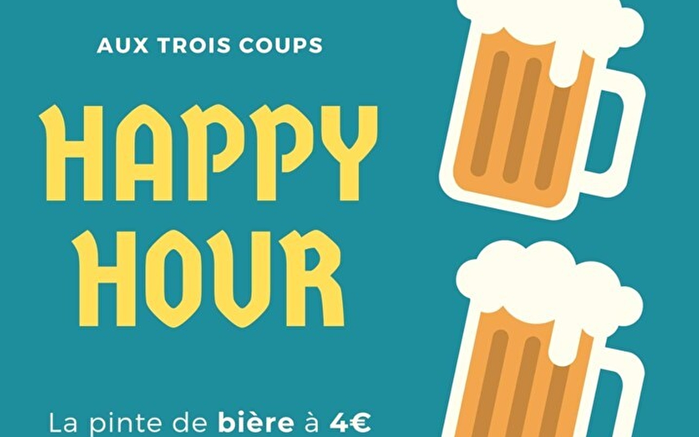 Happy Hour in de Bar Aux Trois coups