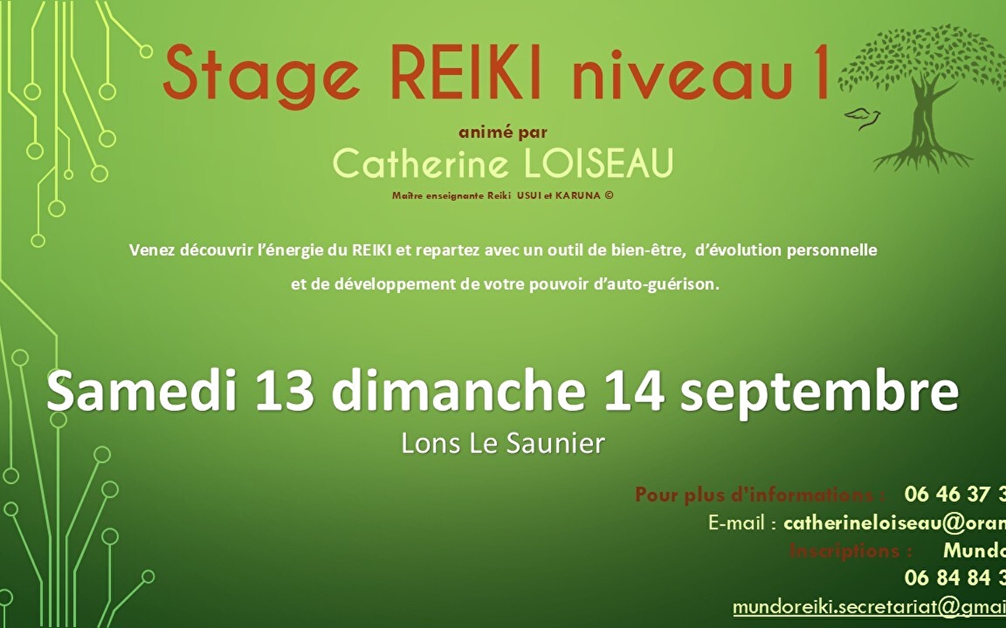 Reiki Usui 1e graad cursus