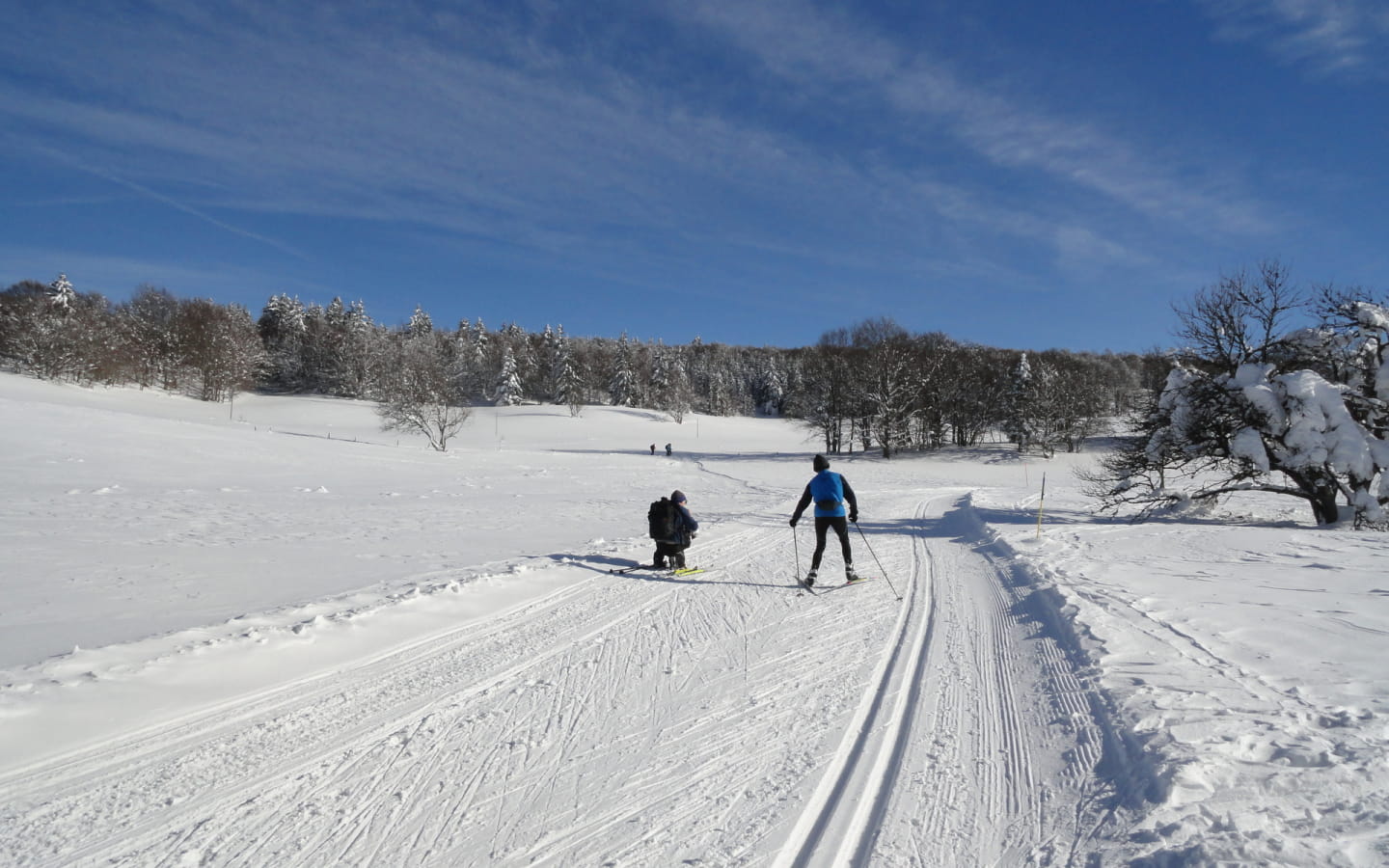 Itinéraire ski de fond Plateau de Retord - liaison Les clairmontelles