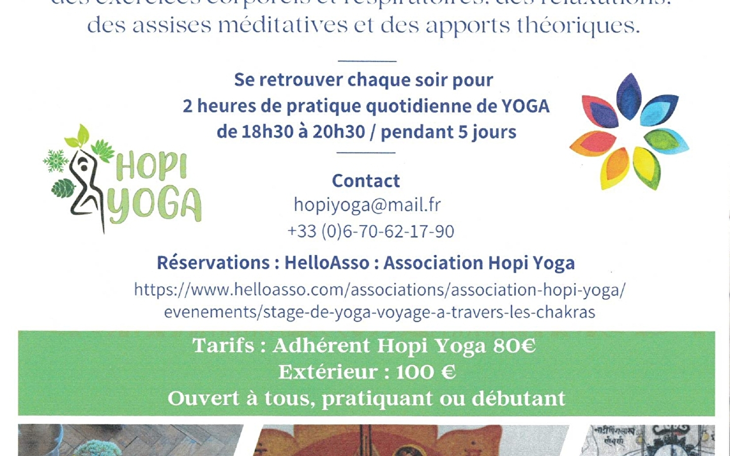 Yoga workshop - Reis door de chakra's