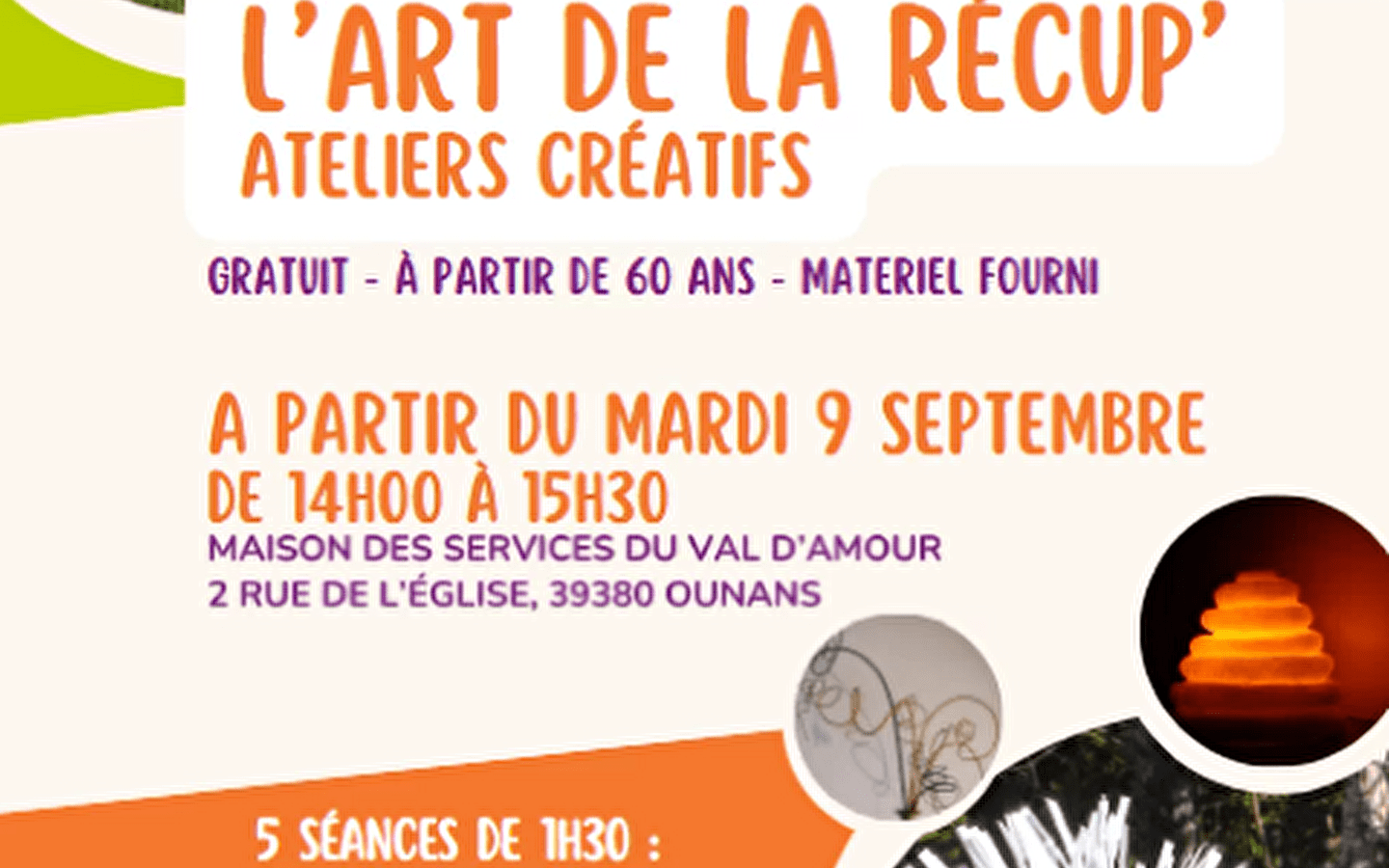 L'art de la récup' - Creatieve workshops