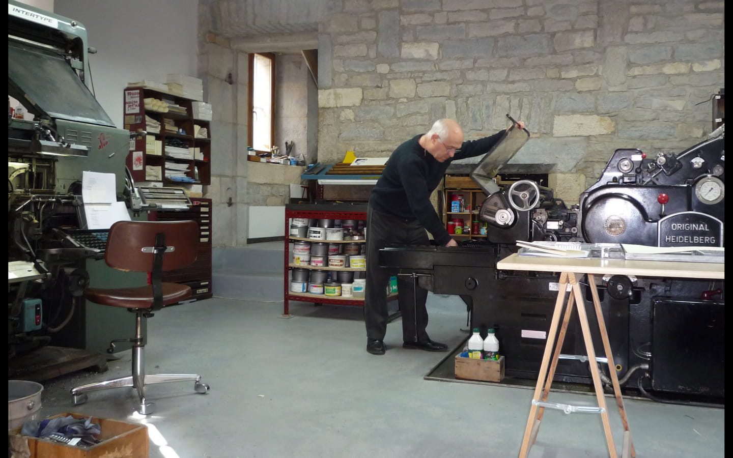 Traditional printing works and baume-les-dames museum