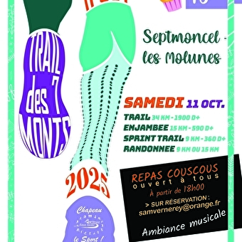Parcours van de 7 bergen - SEPTMONCEL LES MOLUNES