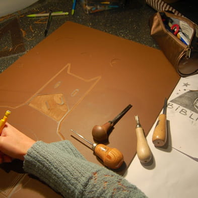 Atelier de typographie Affiche Moilkan