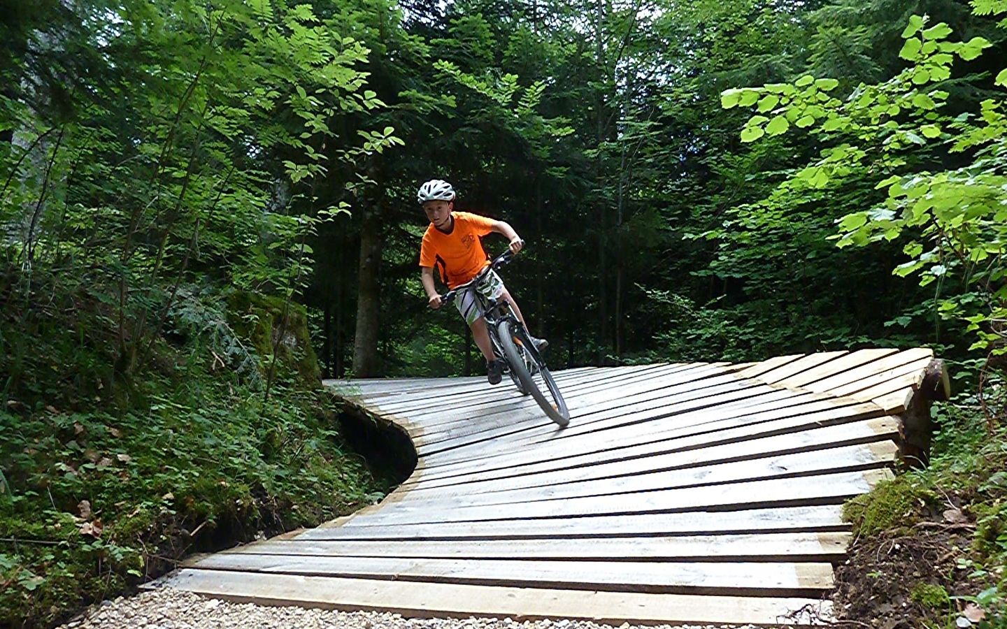 Downhill en DH mountainbikeparcours