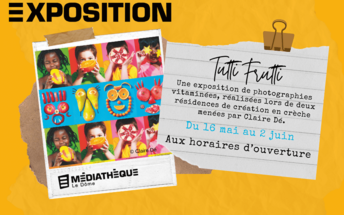 Médiathèque Le Dôme: tentoonstelling 'Tutti Frutti