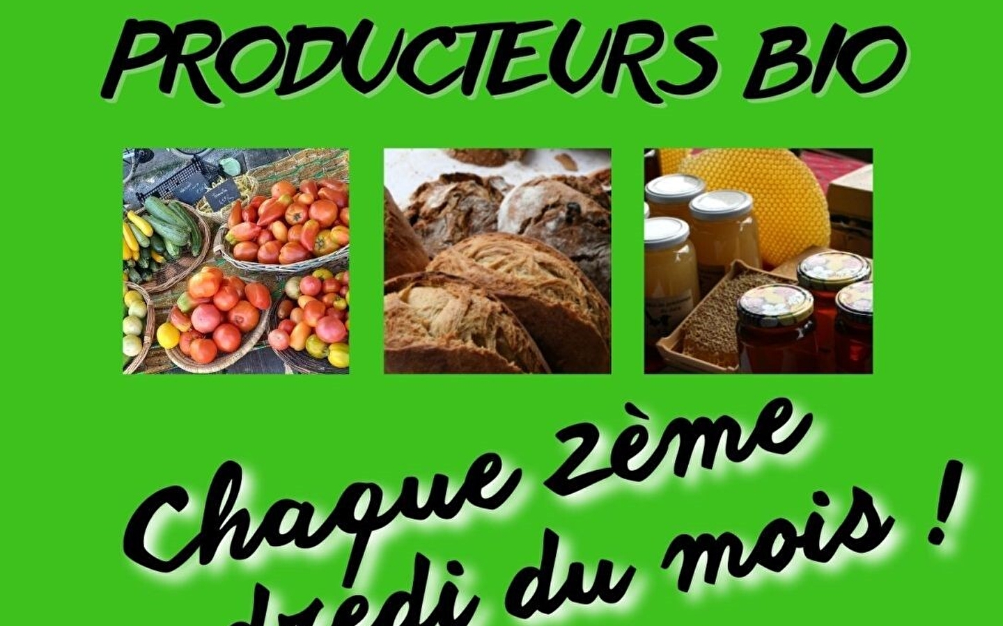 Feestelijke biologische markt