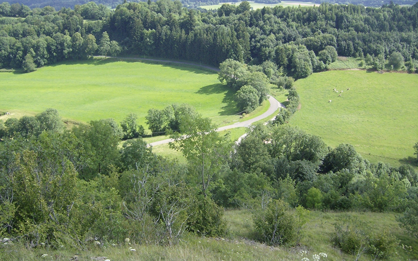 Het uitzichtspunt van Montmahoux